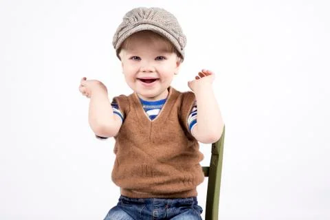Smiling young boy Stock Photos