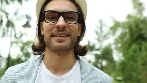 Smiling young guy Stock Footage 112063277