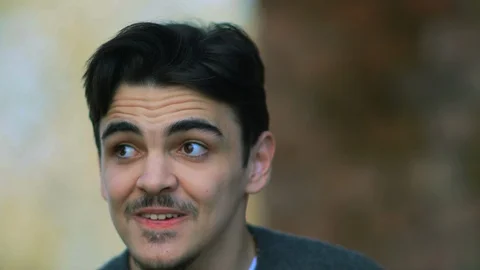 Smiling young man. 스톡 동영상 88374922