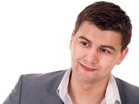 Smiling young man Stock Photos