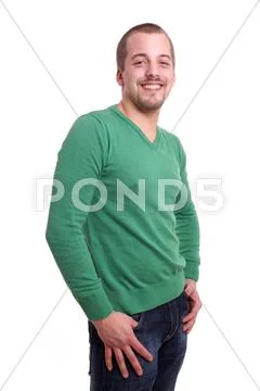 Smiling young man Stock Photos