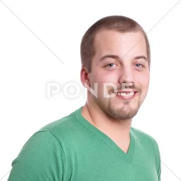 Smiling young man Stock Photos