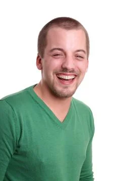 Smiling young man Stock Photos