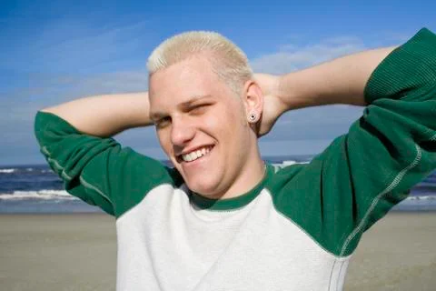 Smiling young man 写真素材