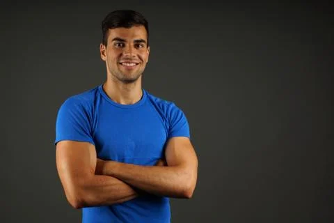 Smiling young man Stock Photos