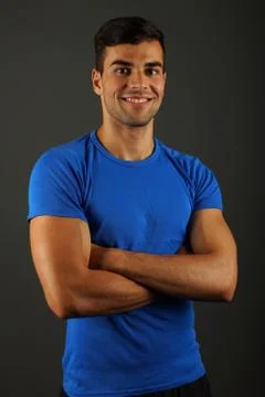 Smiling young man Stock Photos
