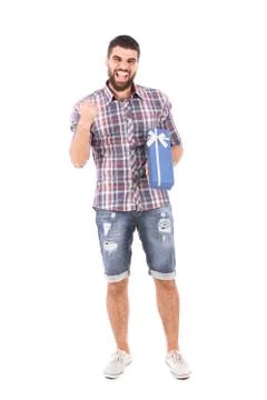 Smiling young man Foto stock