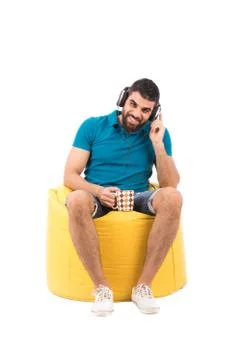 Smiling young man Stock Photos