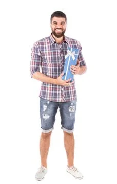 Smiling young man Stock Photos