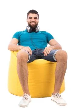 Smiling young man Stock Photos