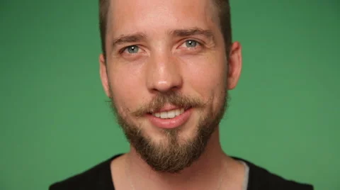 Smiling young man's face Stock Footage 67310682