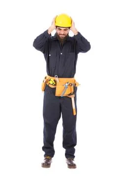 Smiling young worker Stock Photos