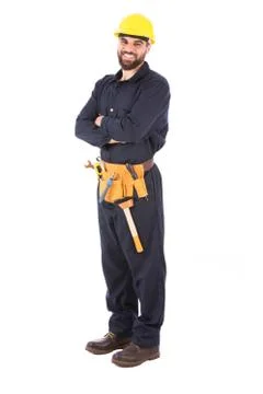 Smiling young worker Stock Photos