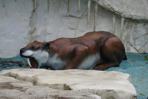 Smilodon Foto stock