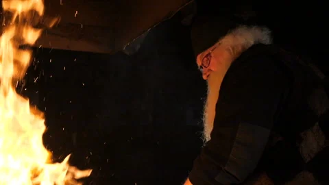 A smith and fire close up Stock Footage 103869815