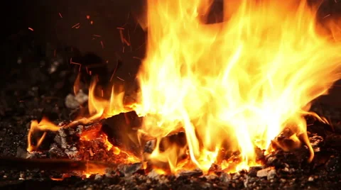 Smith and the fire Stock Footage 49681149