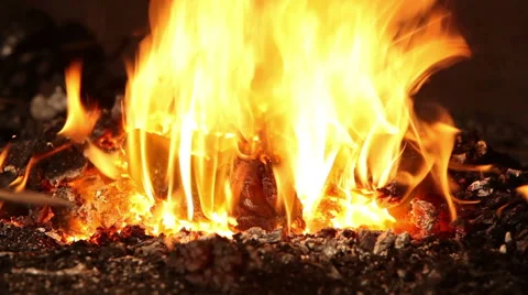 Smith and the fire Stock Footage 49684970