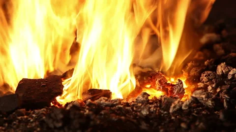 Smith and the fire Stock Footage 49690513