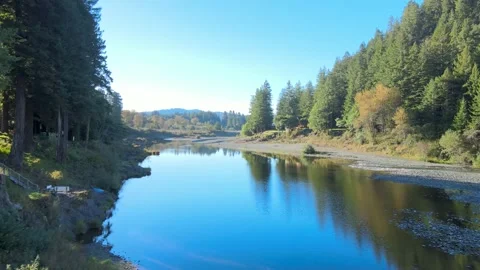Smith river at dawn Stock Footage 141466621
