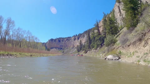 Smith River Raft Trip in Spring Stock Footage 269713971