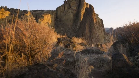 Smith Rock At Dawn Stock Footage 95151545