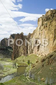 Smith rock state park in oregon usa, nature stock photography Stock Photos