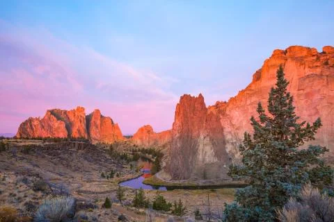 Smith Rock State Park 스톡 사진