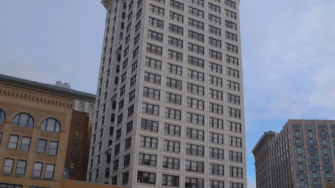 The Smith Tower, Downtown Seattle Stock Footage 127143686