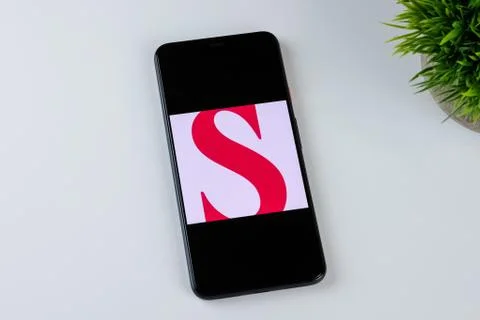 Smith's app logo on a smartphone screen Stock Photos