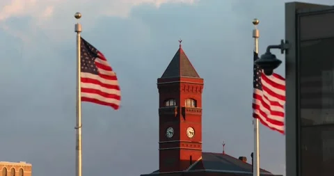 The Smithsonian Castle in Washington, DC Stock Footage 148110252