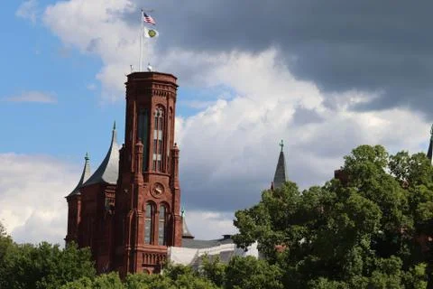 Smithsonian Castle, Washington D.C. Stock Photos