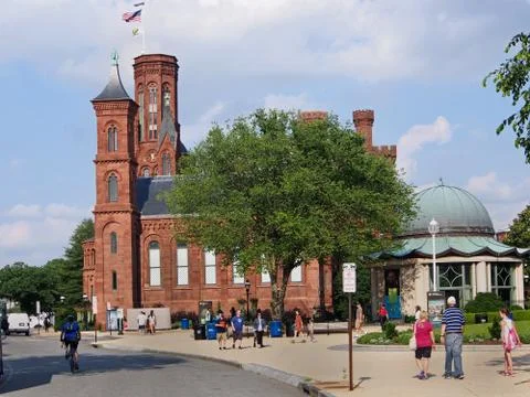 Smithsonian Castle, Washington DC Stock Photos