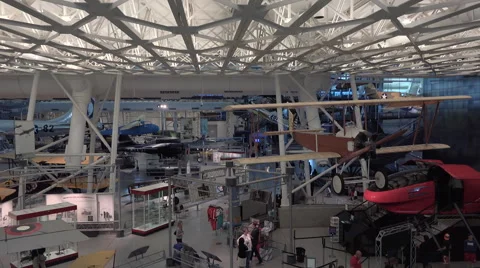 Smithsonian Dulles Air and Space education hanger 4K Stock Footage 59742412