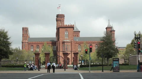 Smithsonian Institution Building Stock Footage 63469913