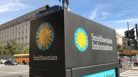 Smithsonian Museum Info Sign Stock-Footage 98246502