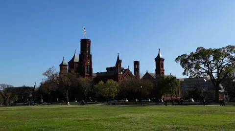 Smithsonian On The Washington D.C. Mall Stock Footage 955141