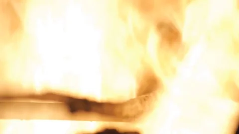 Smithy fire - red-hot metal 2 Stock Footage 80554327
