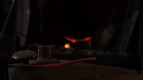Smithy Hammer close up 1 Stock Footage 80553995