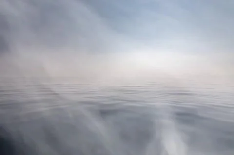 Smog above the water surface Stock Footage 202617406