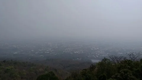 Smog in ChiangMai. Video stock 112730705