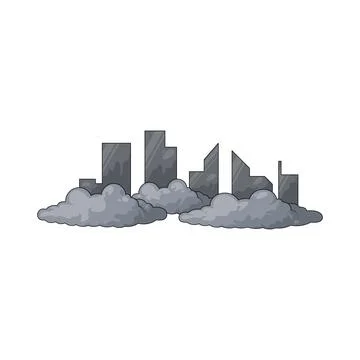 Smog illustration Stock Illustration