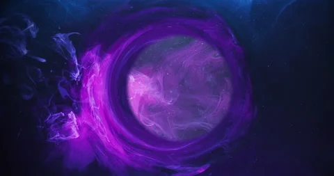 Smog leak sorcery spell blue magenta steam blend Stock Footage 196792653