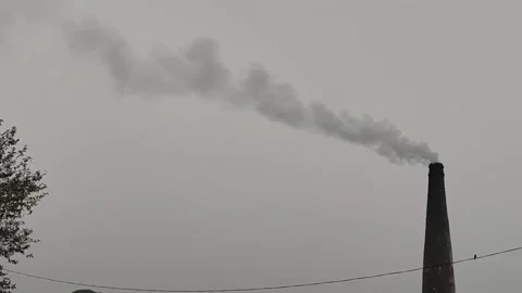 Smog pollution Stockbeeldmateriaal 168172027