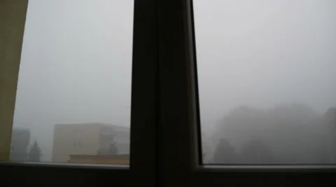 Smog In the Town Stock Footage 42586789