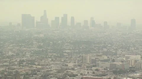 Smoggy Cityscape Stock-Footage 19178717