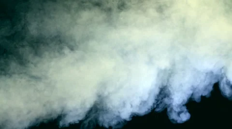 Smoke 013 on black background Stock Footage 50538823
