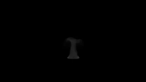Smoke 15 3D animation simulates Stock Footage 102130031