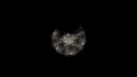 Smoke 19 3D animation simulates Stock Footage 102130047
