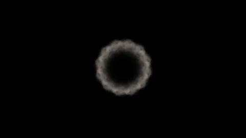 Smoke 23 3D animation simulates Stock Footage 102130062
