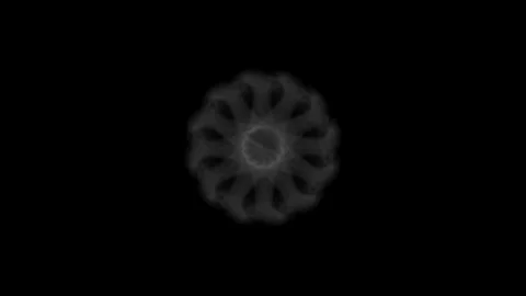 Smoke 24 3D animation simulates Stock Footage 102130068